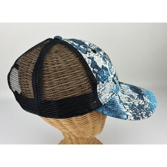 Cabela's Club Blue Camo Baseball Cap Hat Outdoors Hunting Fishing Snapback - Picture 3 of 9